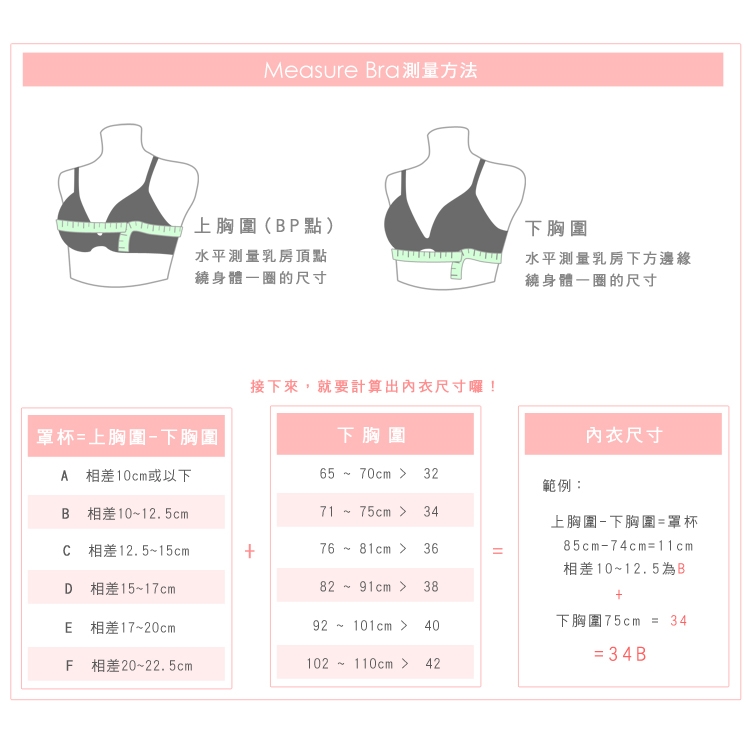 商品说明●内容:内衣1件(内衣●尺寸:32a-36a/32b-38b/32c-40c/32